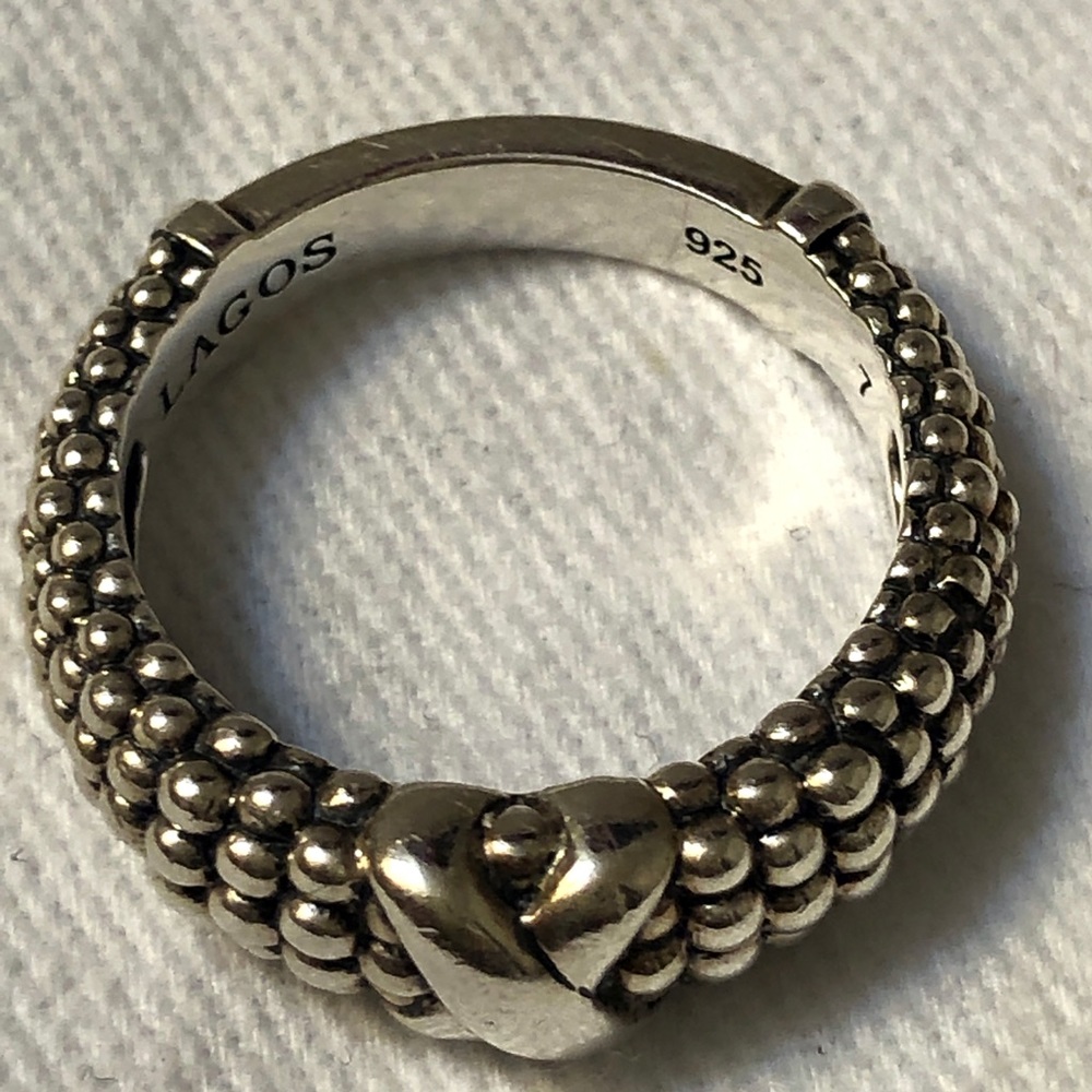 Lagos Signature Caviar Ring. EUC!